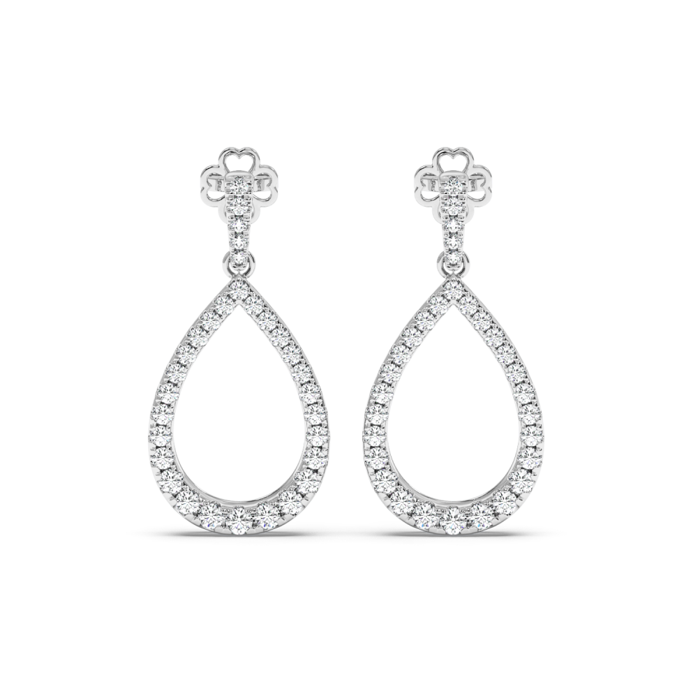 1.03 ct diamond earrings