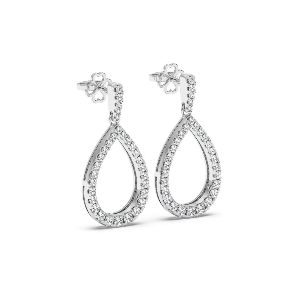 1.03 ct diamond earrings