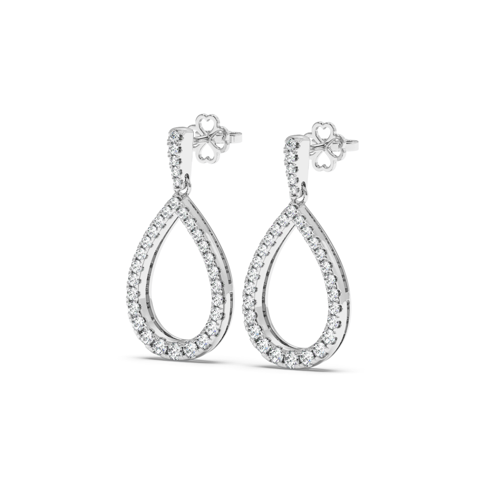 1.03 ct diamond earrings