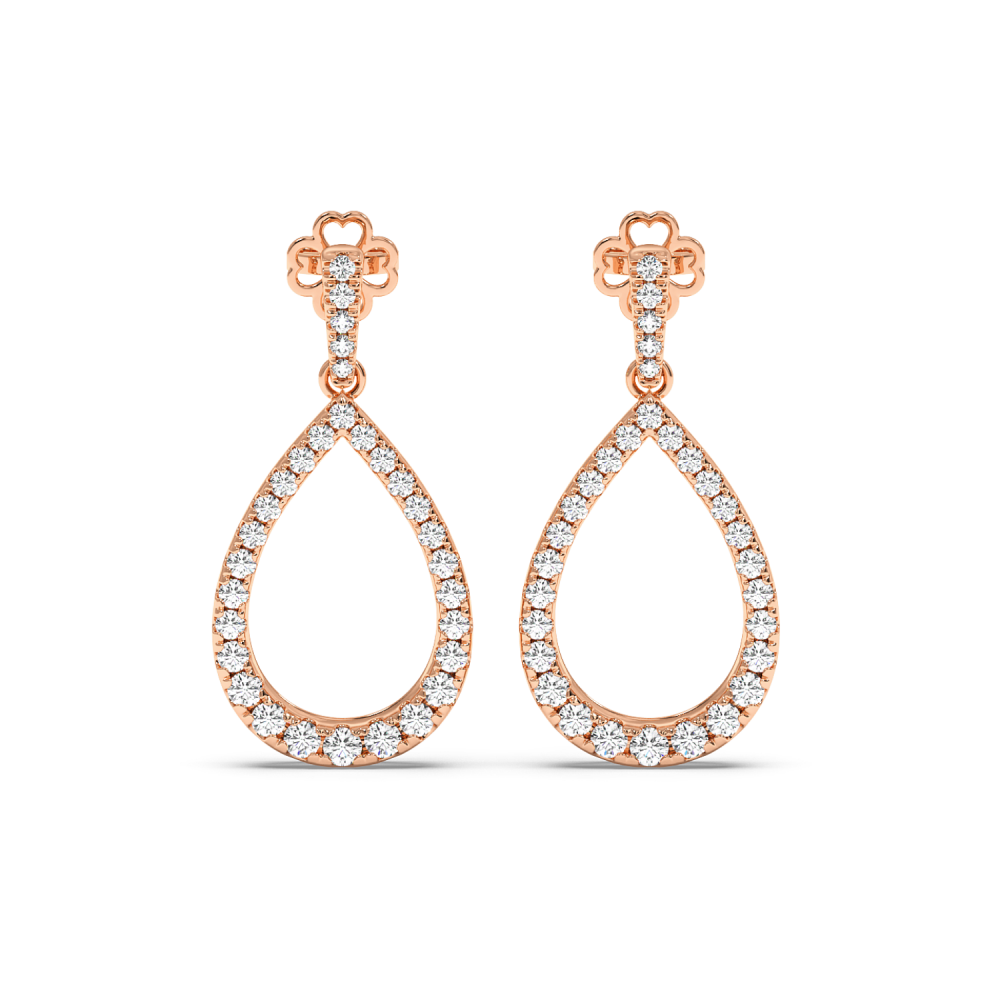1.03 ct diamond earrings