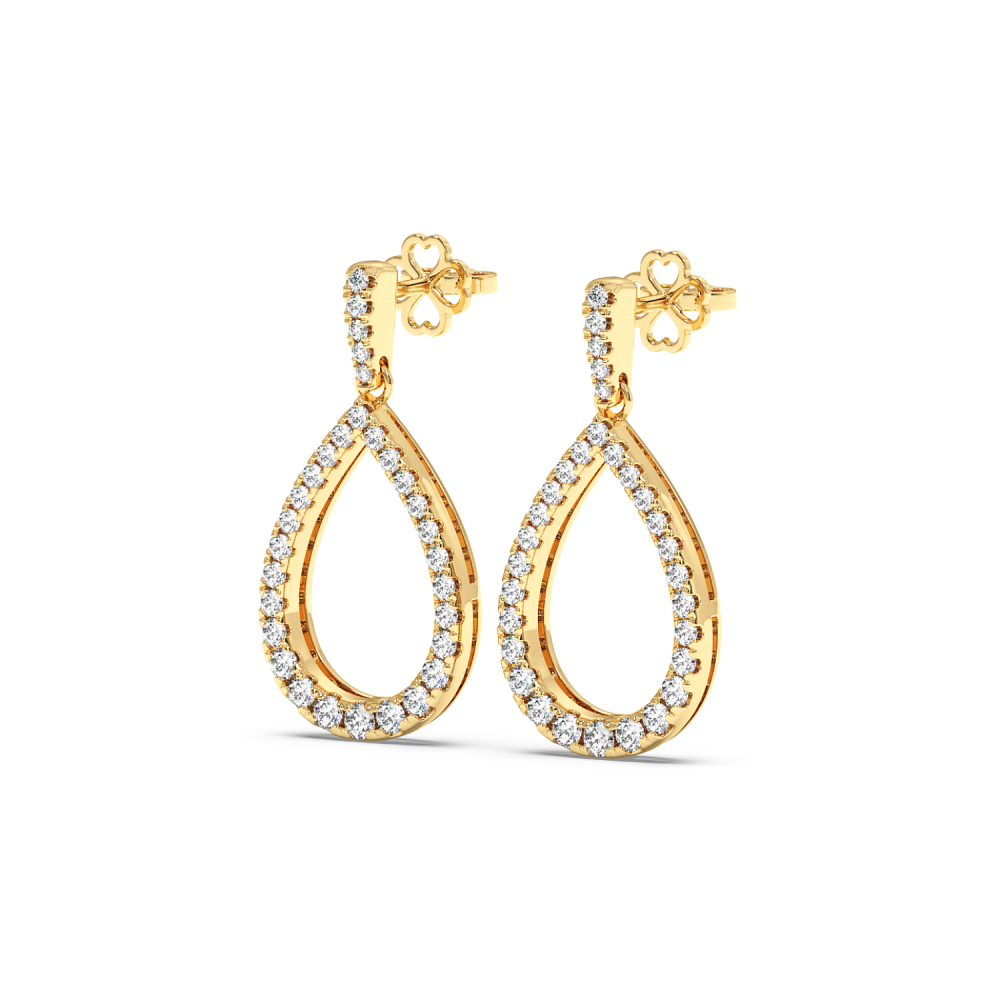 1.03 ct diamond earrings