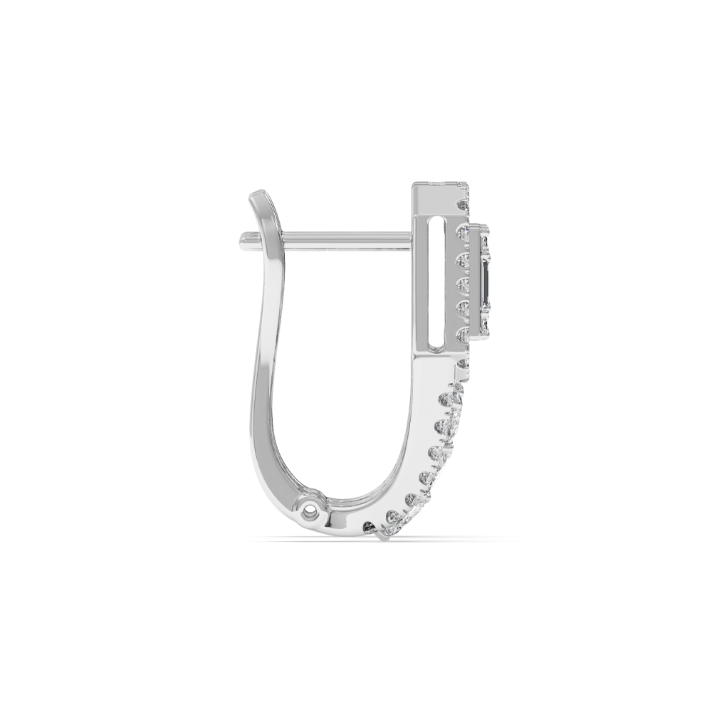 Earrings with 0.45ct Round Diamonds, 0.22ct Baget Diamonds, 0.14ct Pear Cut Diamonds and 0.14ct Marquise Cut Diamonds