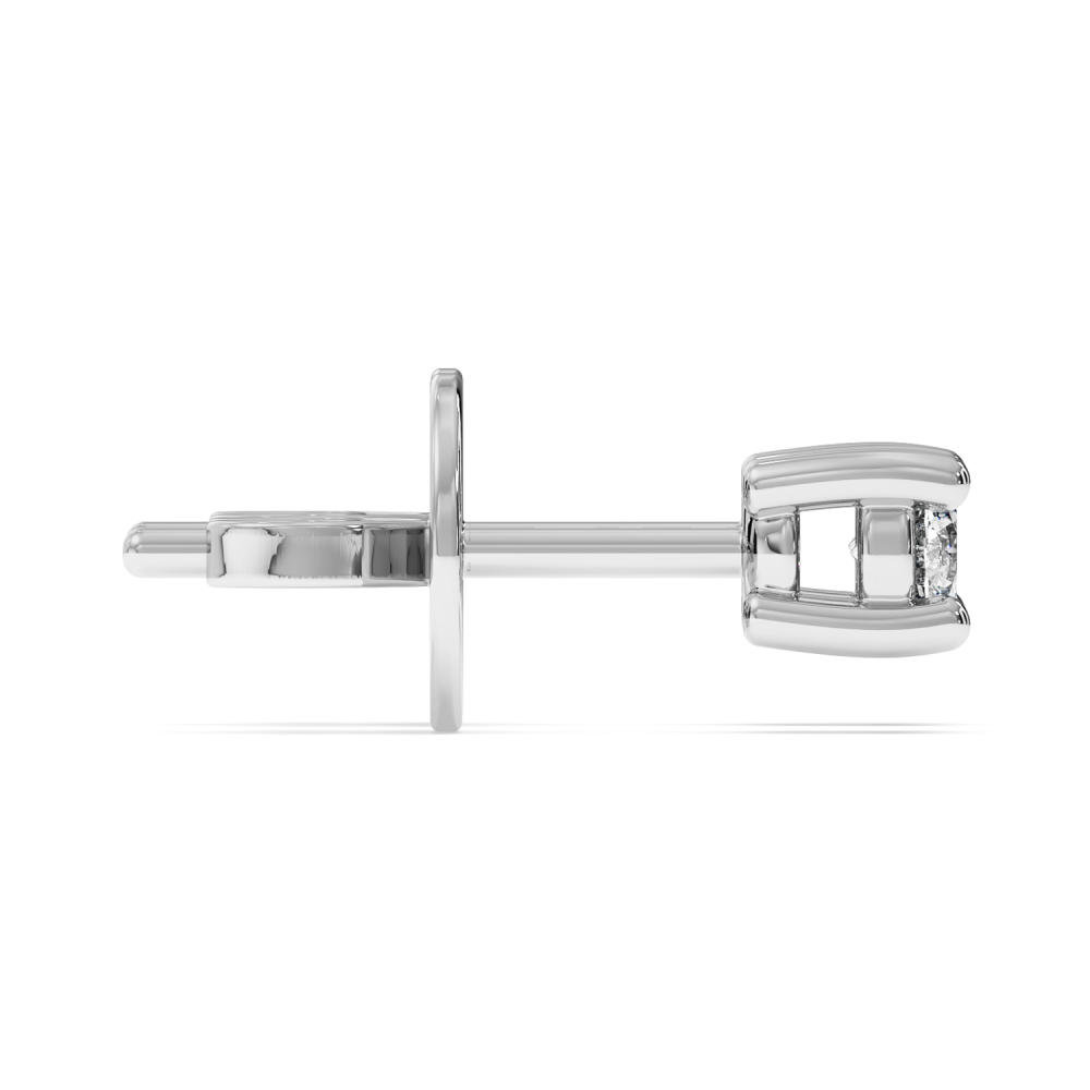 Solitaire Earrings with Diamonds 0.36 ct