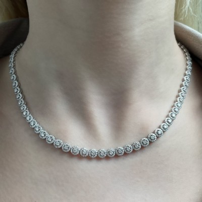 7.31 ct diamond necklace