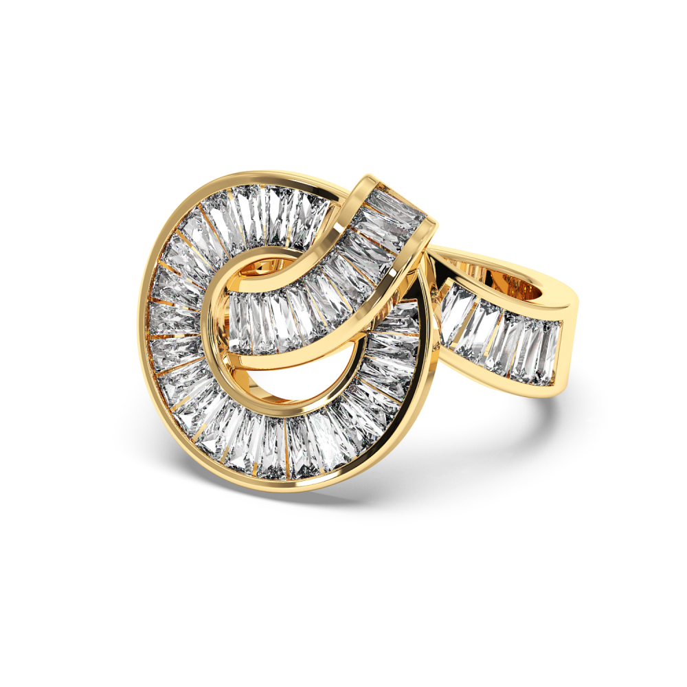 1.60 ct Baget diamond ring