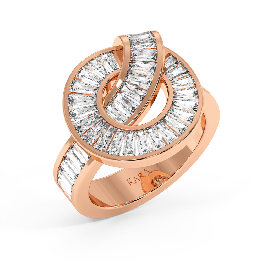 1.60 ct Baget diamond ring