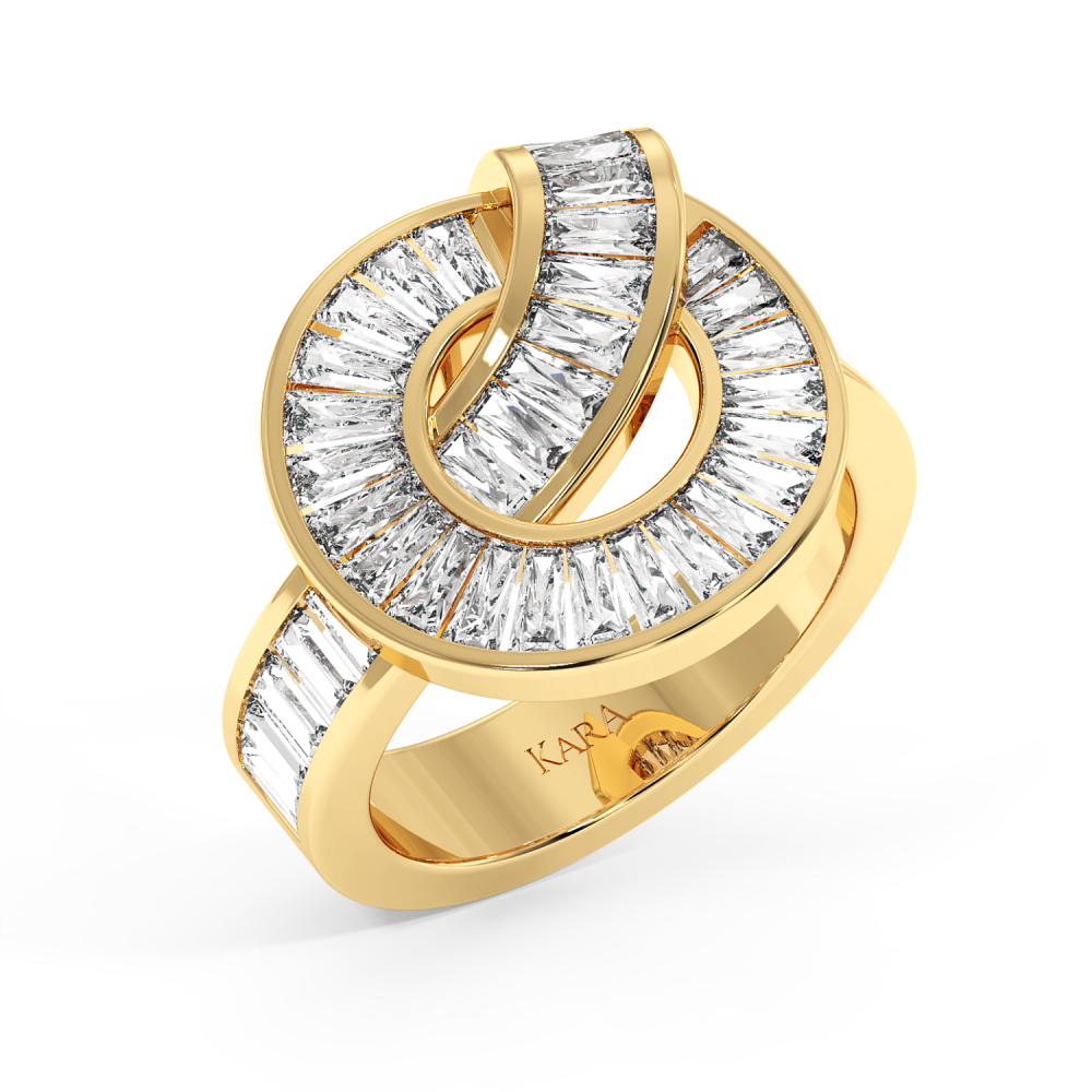 1.60 ct Baget diamond ring