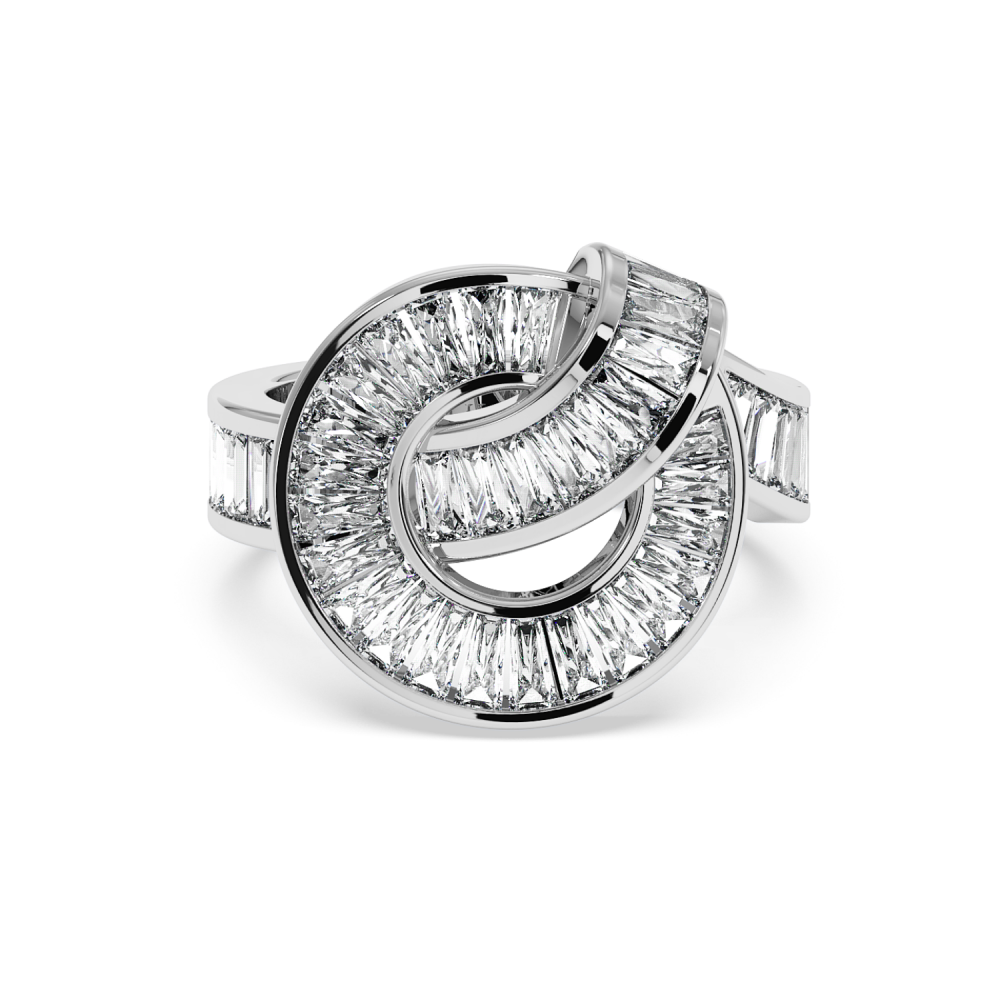 1.60 ct Baget diamond ring