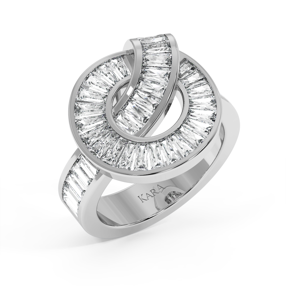 1.60 ct Baget diamond ring