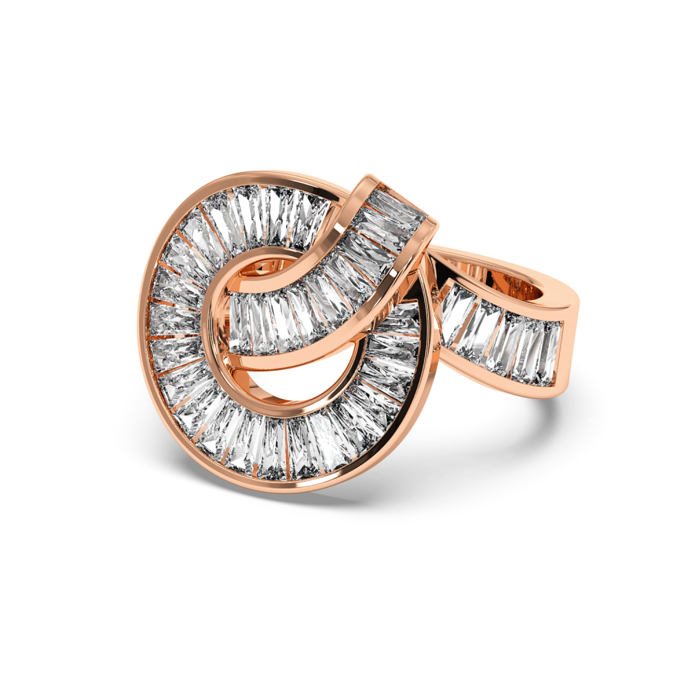 1.60 ct Baget diamond ring