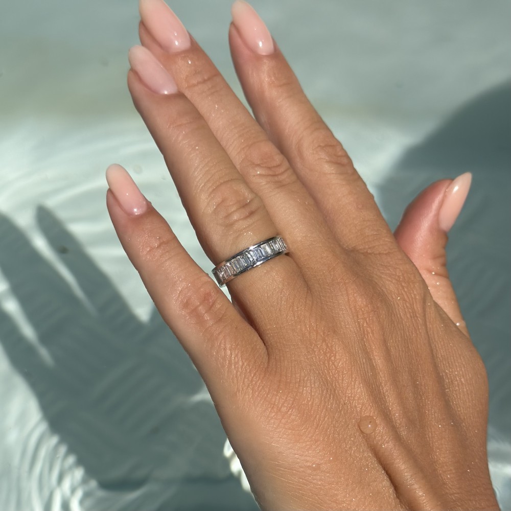 2.14 ct Baget Diamond Ring