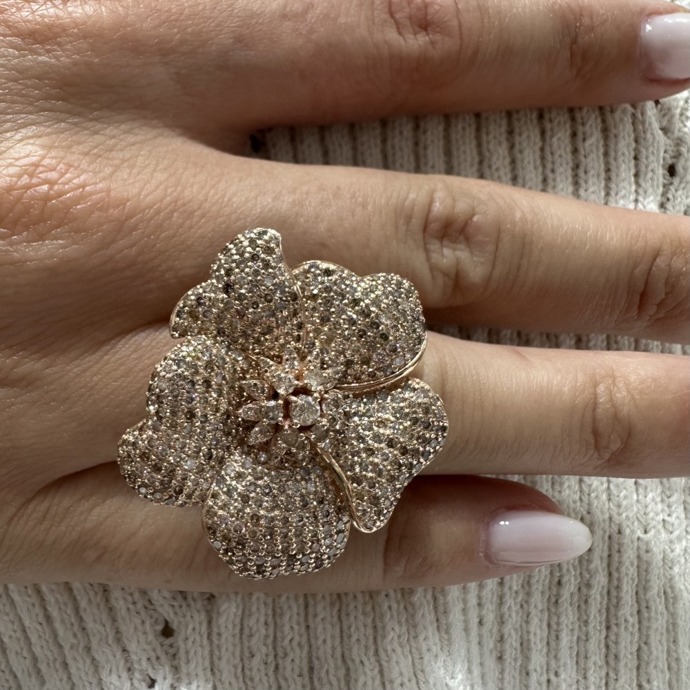 3.99 ct Brown Diamond Ring