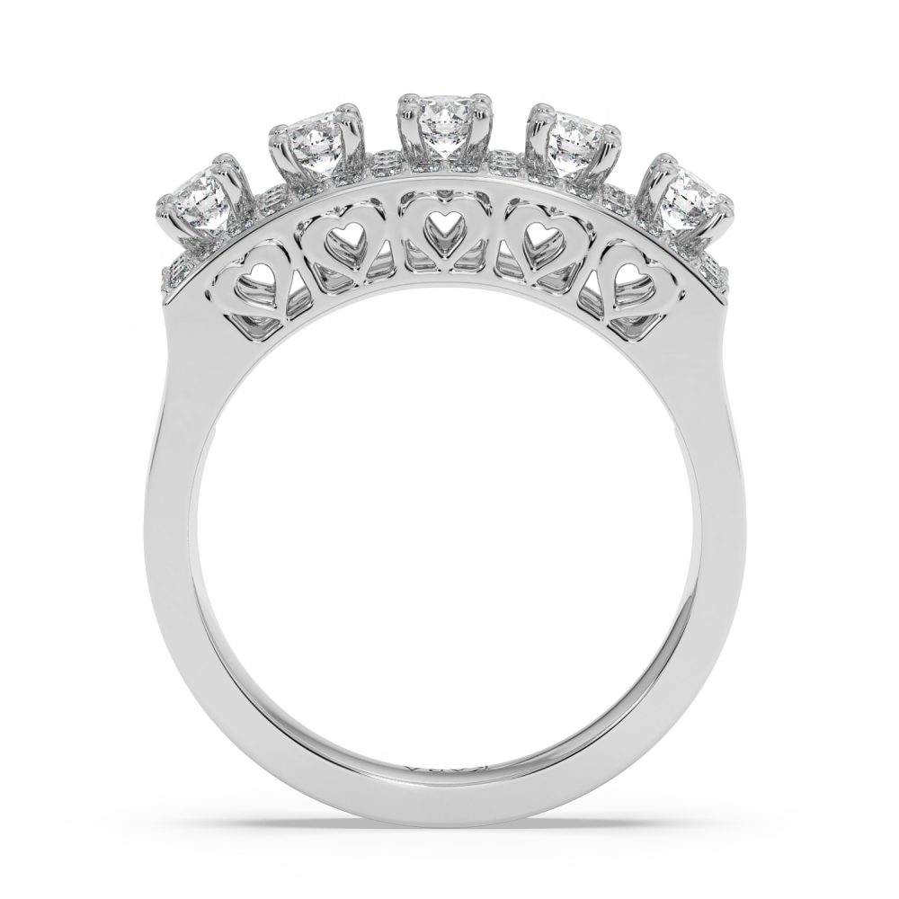 Ring with 0.96 ct center diamond and 0.44 ct diamonds