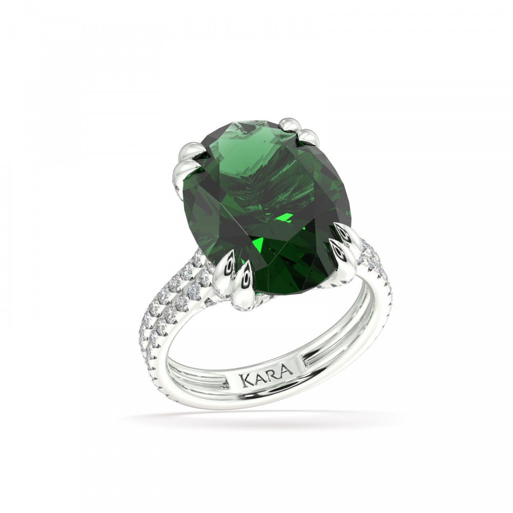 Ring with 1.05 ct. Diamonds and 10.43 ct. Byron