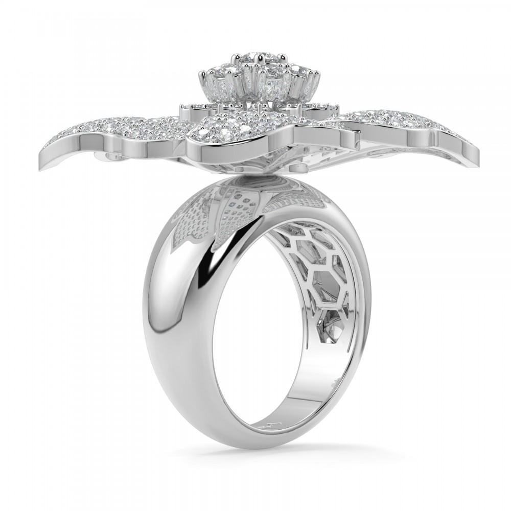3.40 ct Royal Bloom Ring with Diamonds