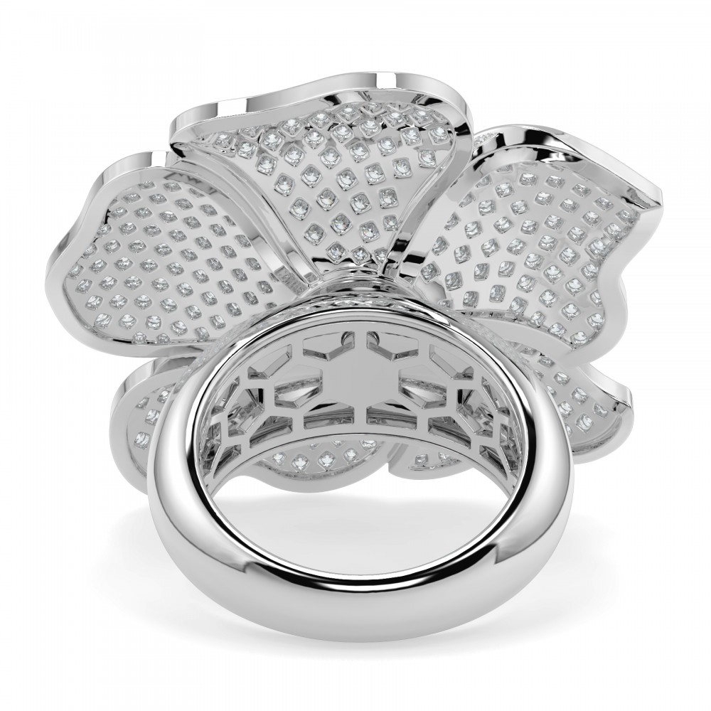 3.40 ct Royal Bloom Ring with Diamonds