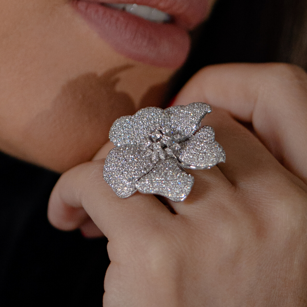 3.40 ct Royal Bloom Ring with Diamonds