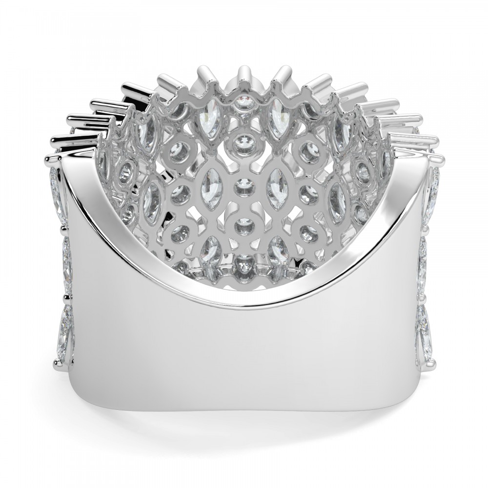 Ring with 1.82 ct Marquise Diamonds and 1.44 ct round diamonds