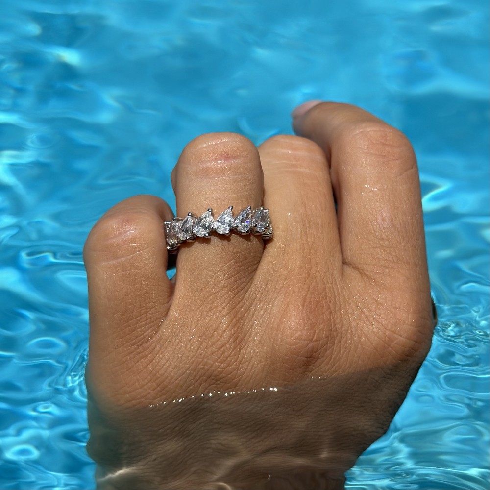 2.54 ct Pear Diamond Ring