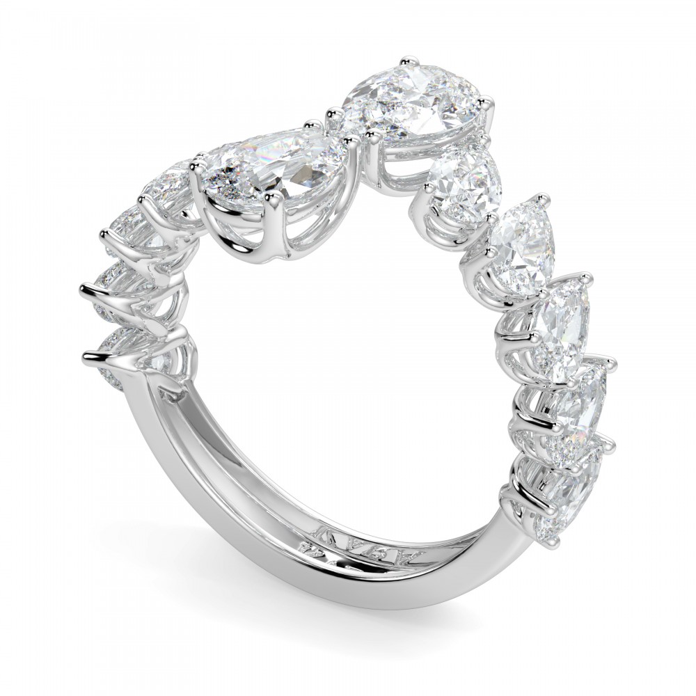 3.49 ct Pear diamond ring