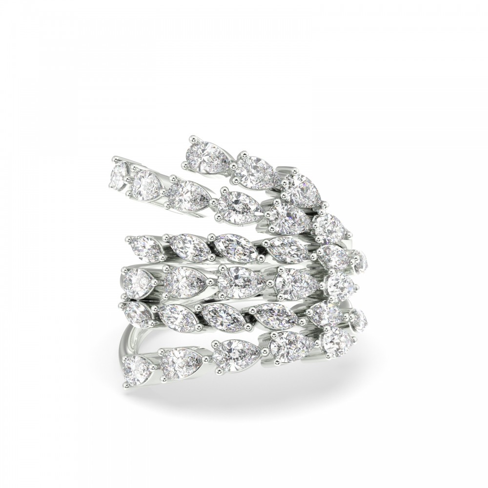 2.17 ct Pear/Marchiz Diamond Ring