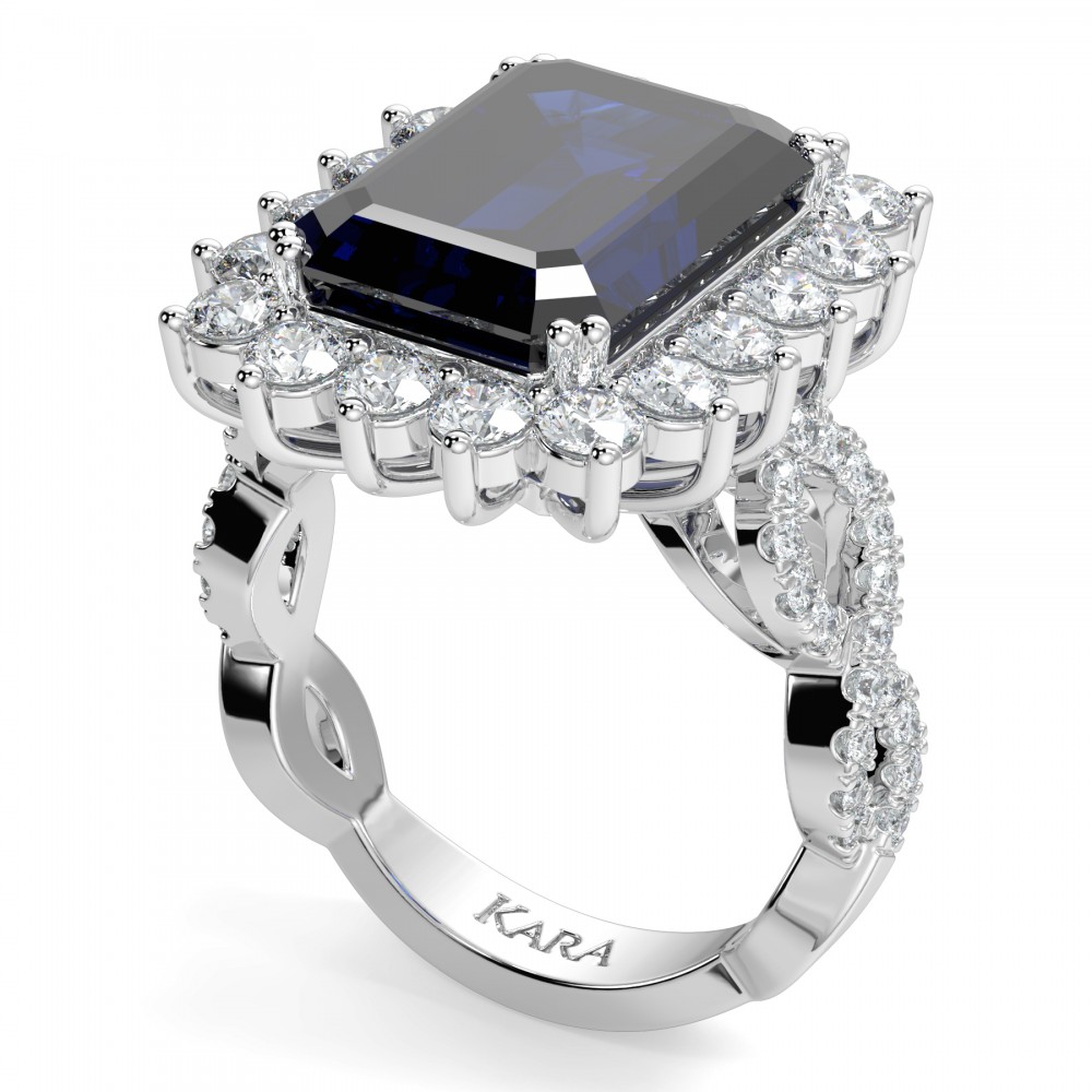 Ring with 9.32 ct quartz and 1.71 ct diamonds