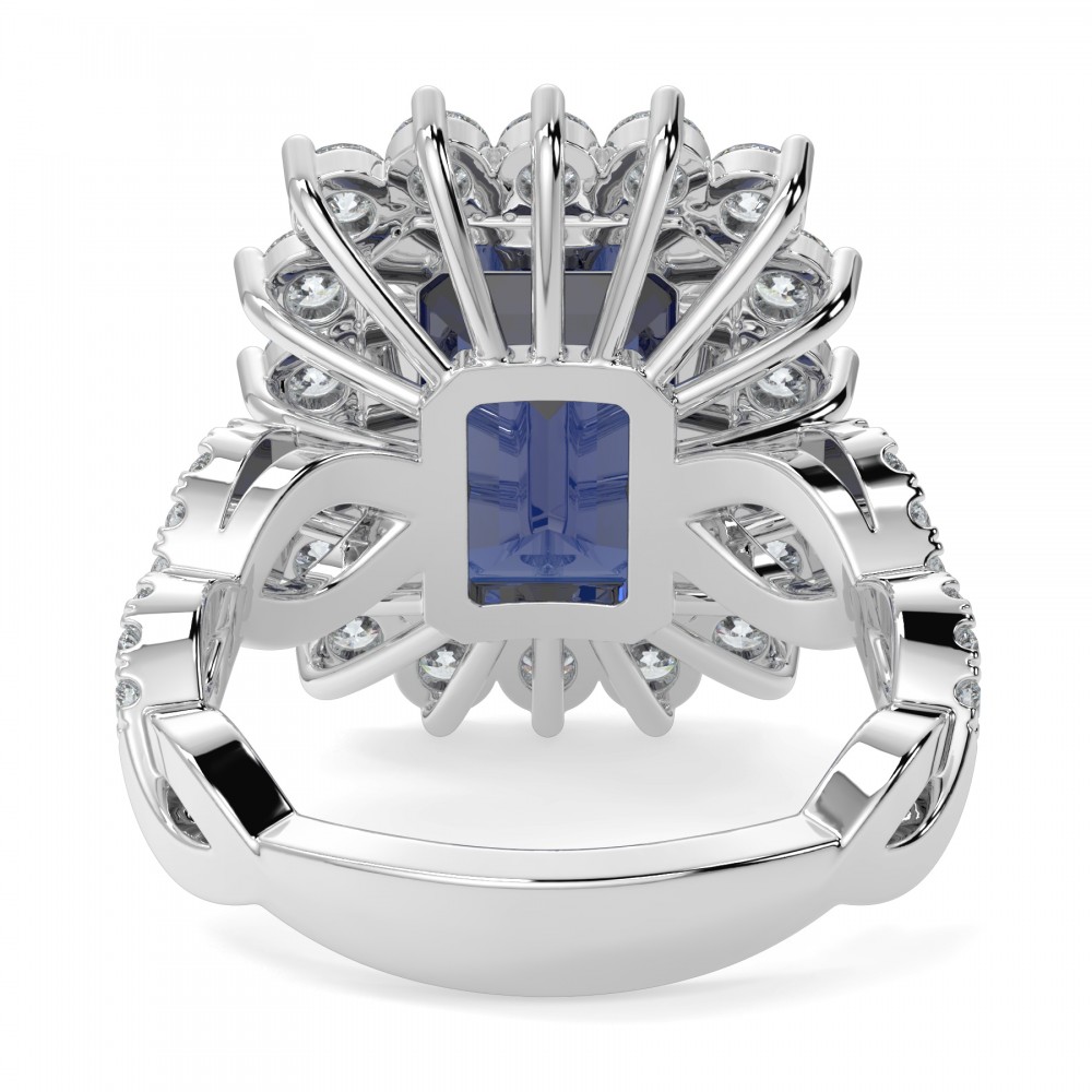 Ring with 9.32 ct quartz and 1.71 ct diamonds