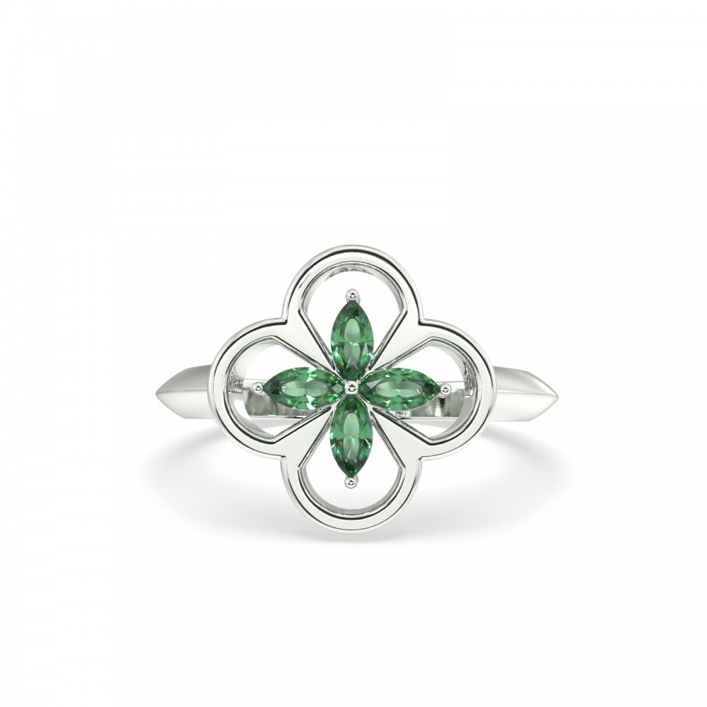 0.26ct Emerald Ring