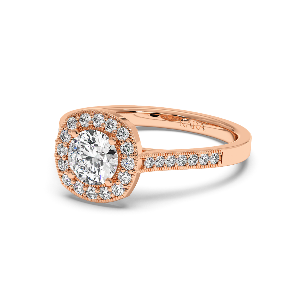 Engagement ring with central diamond of 0.70 ct and side diamonds of 0.28 ct