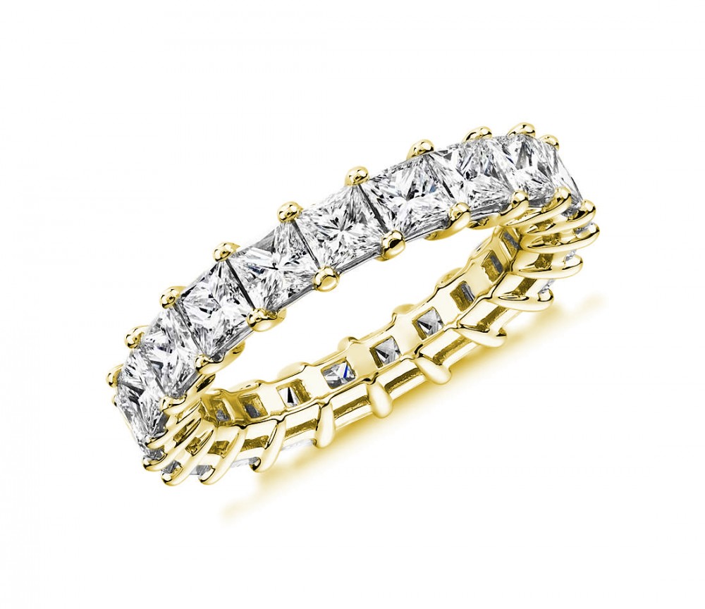 Eternity 4.35 ct Princess Diamond Eternity Ring
