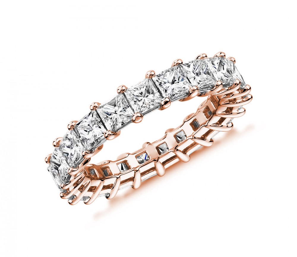 Eternity 4.35 ct Princess Diamond Eternity Ring