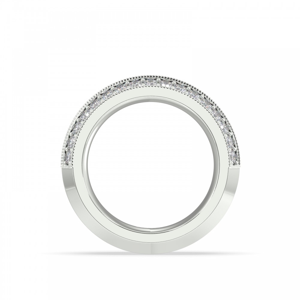 Eternity Ring/Eternity Wedding Ring with 1.86 ct Princess Diamonds and 0.74 ct Round Diamonds