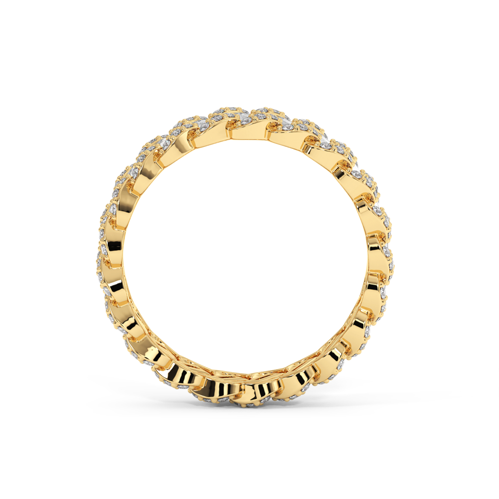 Eternity Ring / Wedding Ring with 0.50ct Round Diamonds and 0.60ct Baget Diamonds