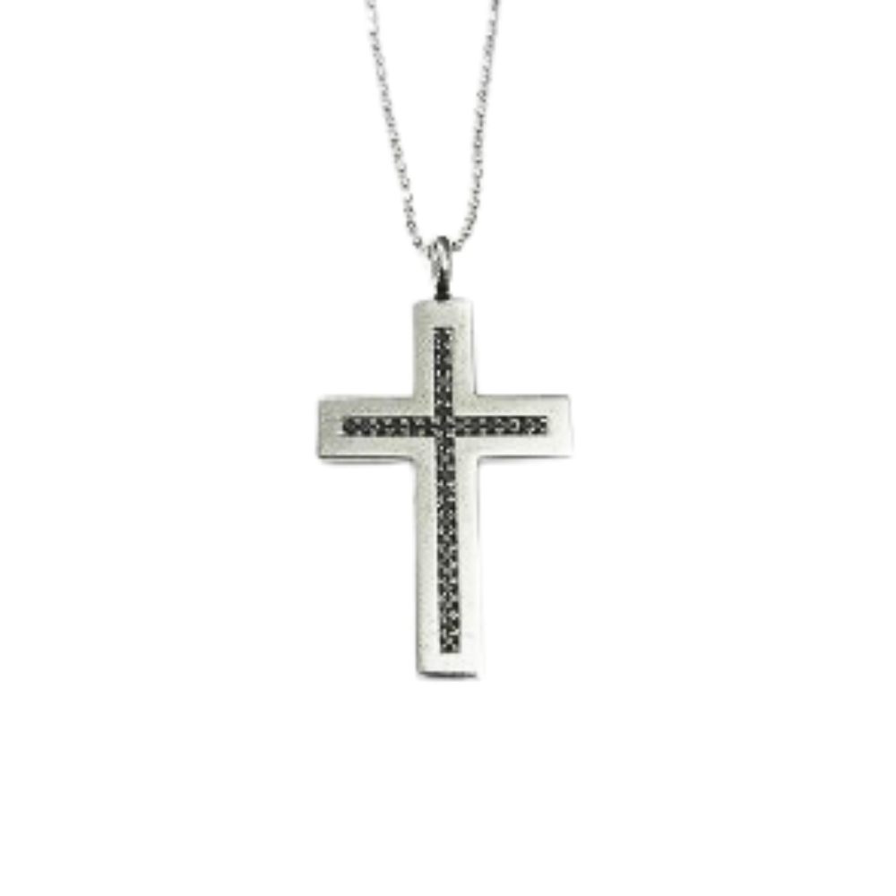 Cross Pendant with Diamonds 0.32 ct