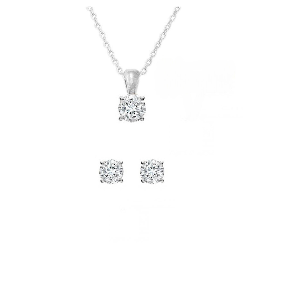 Set of 1.00 ct white diamonds