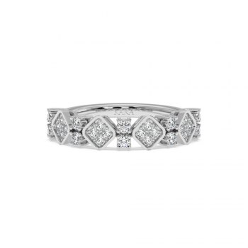 Ring with round diamonds of 0.46ct.