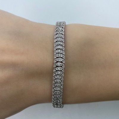 3.49 ct Marquise diamond bracelet