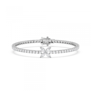Bracelet with 0.66ct Marquise Diamonds and 4.09ct Round Diamonds