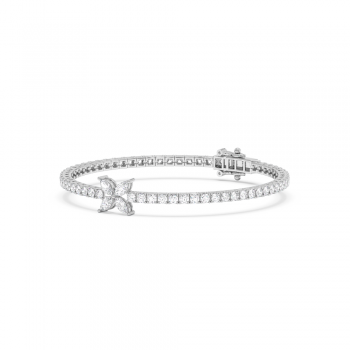 Bracelet with 0.66ct Marquise Diamonds and 4.09ct Round Diamonds