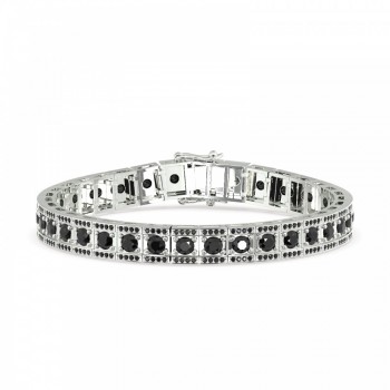 8.22 ct black diamond bracelet