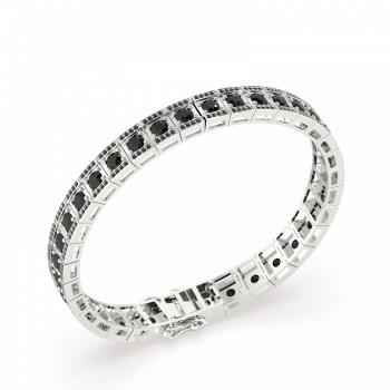 8.22 ct black diamond bracelet