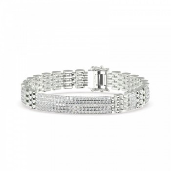 2.14 ct round diamond bracelet
