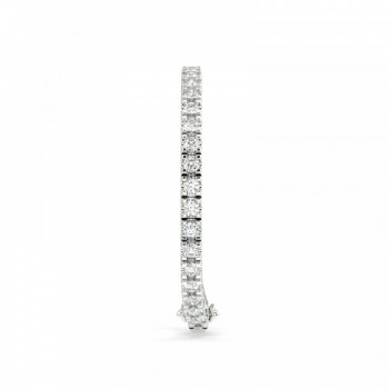 Tennis bracelet with 17.40 ct white diamonds