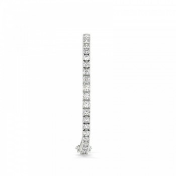 Tennis bracelet with 7.10 ct white diamonds