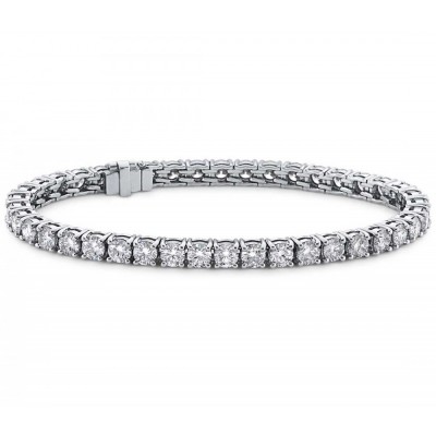 Tennis bracelet with 7.10 CT white diamonds