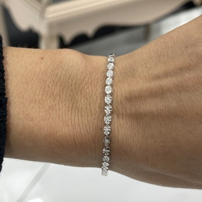 Tennis bracelet with 0.35 ct diamonds