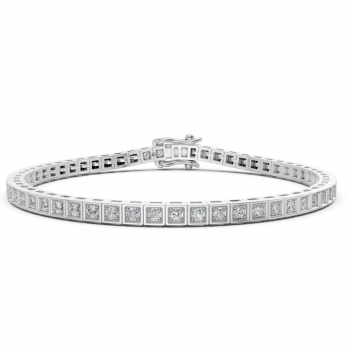 Tennis bracelet with 0.98 ct diamonds