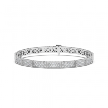 Tennis bracelet with 1.93 ct diamonds