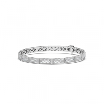 Tennis bracelet with 1.93 ct diamonds