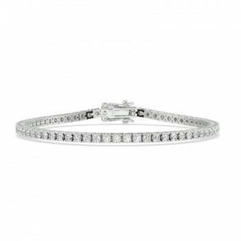Tennis bracelet with 2.63 ct diamonds